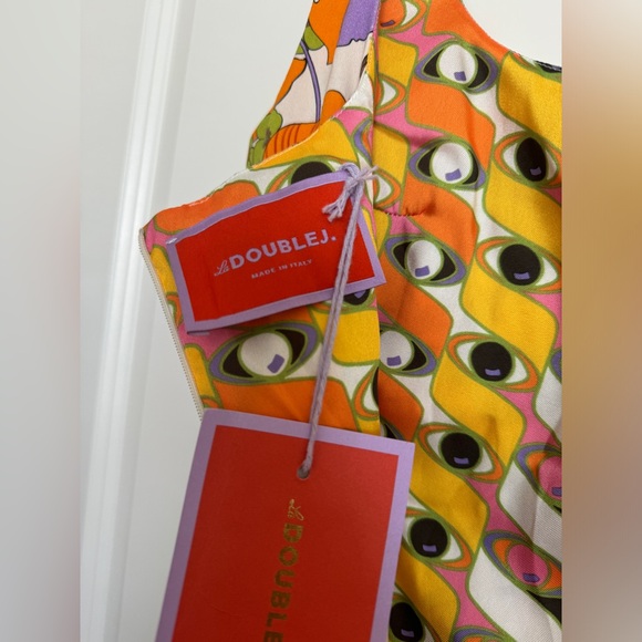 La Double J Sophia Floral Print Square Neck  Dress Size S - Picture 11 of 17